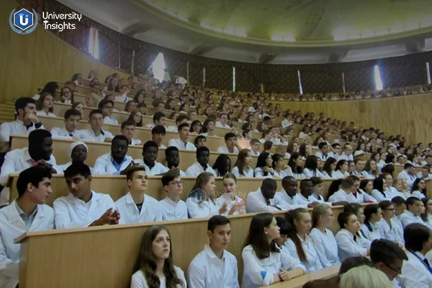 live class in Omsk State Medical University for medical students