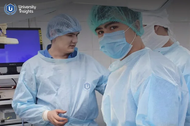 mbbs students practice in Kazakh National Medical University