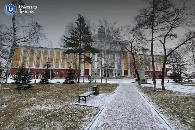 Krasnoyarsk State Medical university-campus inside view