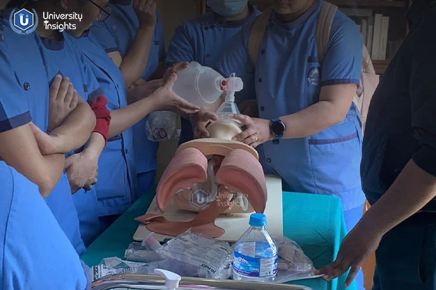 Nepal Medical College-students practice lab