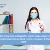 mbbs srudent front view-What is the living cost in Russia for Indian students per month?