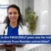 image front view of What is the FMGE/NExT pass rate for Indian students from Russian universities?