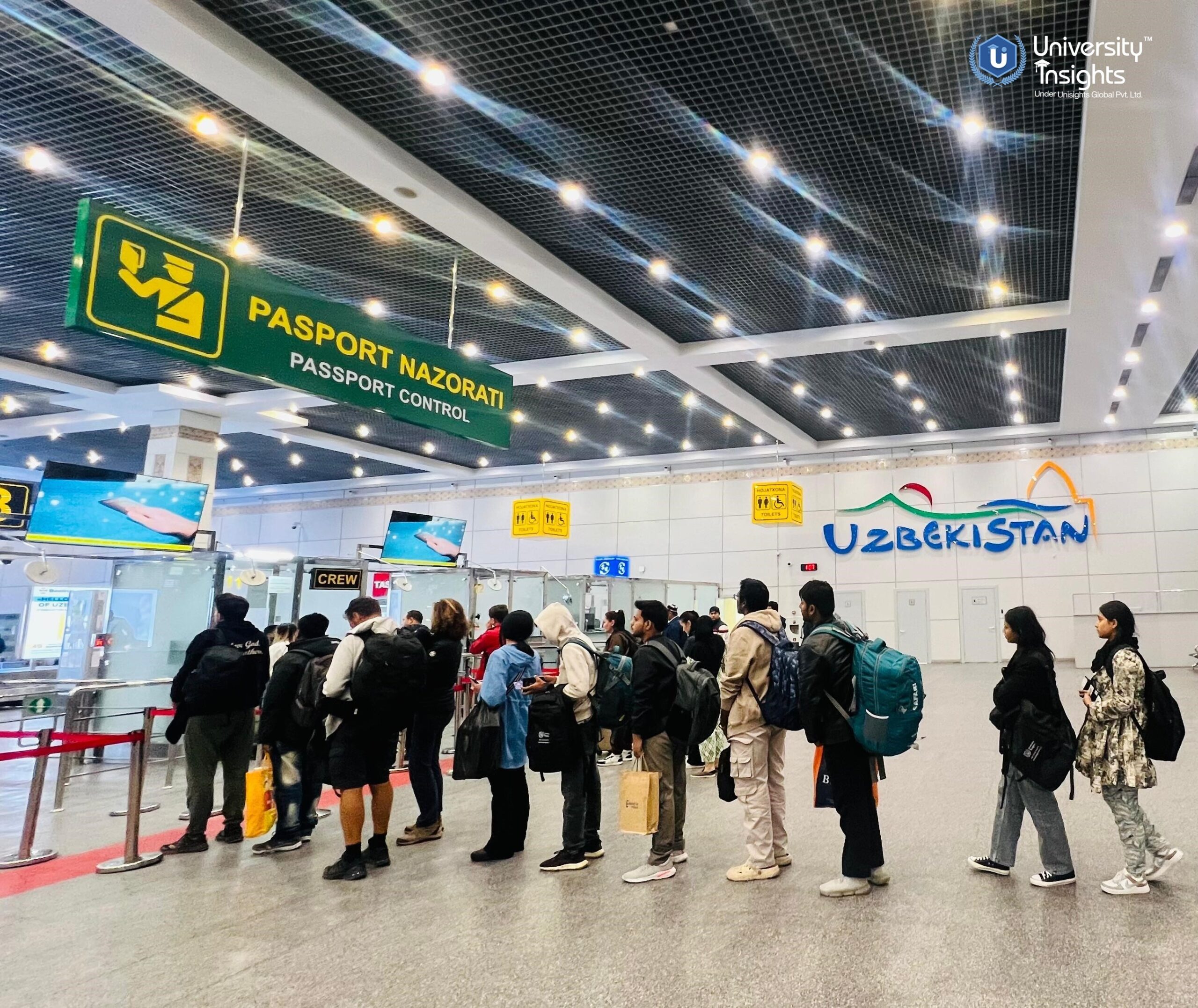 Reached Airport of Uzbekistan