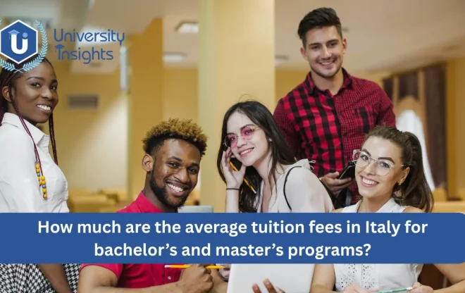 How much are the average tuition fees in Italy -students image view